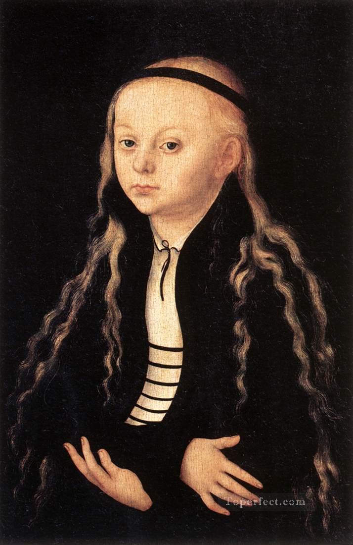 少女の肖像 ルネッサンス ルーカス・クラナッハ長老油絵